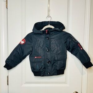 Unisex Toddler Canada Weather Gear Hooded Parka Jacket  Black Sz 5-6